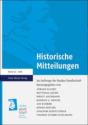 Historische Mitteilungen 30 (2018) | Bundesamt für magische Wesen