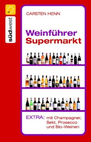 Guter Wein-Rat ist nicht teuer! Guter Wein muss nicht teuer sein - das denken sich immer mehr Deutsche und gehen auf Schnäppchenjagd in den Discounter. Mittlerweile wird jede dritte Flasche Wein im Supermarkt gekauft. Doch wie soll man sich bei dem unübersichtlichen Angebot zurechtfinden? Dieser Weinführer liefert nicht nur alle wichtigen Informationen zu Herkunft des Weins und seinem Geschmack, er bietet auch eine übersichtliche Qualitätseinstufung nach dem Drei-Sterne-System vor, nennt die jeweilige Preisstufe und zeigt jedes Etikett. Bewertet werden die Weinangebote der größten Supermarktketten Deutschlands. Zusätzlich sind noch Kapitel über Schaumweine und Bioweine enthalten. So findet sich jeder in jedem Supermarkt perfekt zurecht. Dieser handliche kleine Weinführer ist ein kundiger Begleiter bei allen Einkäufen. Der renommierte Lifestylejournalist Carsten Henn schreibt für die führenden Weinmagazine, ist Mitglied in angesehenen Jurys und als Weintester für Gault Millau unterwegs. Er hat bereits drei erfolgreiche Sachbücher zum Thema Wein geschrieben.