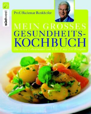 Gesundheit kann man essen! Die richtigen Lebensmittel helfen, Krankheiten vorzubeugen und zu heilen, sie steuern unsere Lebensenergie und beeinflussen unser Aussehen. Professor Hademar Bankhofer beschreibt die Wirkung der 50 gesündesten Lebensmittel und nennt für jedes vier Rezepte - für alle Mahlzeiten des Tages. Ein Gericht ist fürs Mitnehmen an den Arbeitsplatz gedacht, damit man sich auch dort wohlfühlt und fit ist. Die Gerichte sind einfach zuzubereiten und schmecken hervorragend -damit ist das anschließende Wohlgefühl schon garantiert. Prof. Hademar Bankhofer, international anerkannter Medizinjournalist auf dem Sektor Naturheilweisen, ist durch seine zahlreichen TV-Auftritte und Kolumnen einem großen Publikum bekannt. Er versteht es, schwierige medizinische Probleme verständlich zu erklären. Aufgrund seiner engen Zusammenarbeit mit medizinischen Koryphäen ist er stets auf dem aktuellen Stand der Wissenschaft und genießt Anerkennung nicht nur bei einem breiten Publikum, sondern auch in medizinischen Fachkreisen.