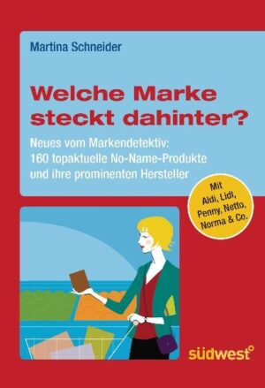 Neu vom Markendetektiv: Marken- und No-Name-Artikel jetzt mit Fotos Sparen beim Lebensmitteleinkauf? Welcher Verbraucher möchte das nicht! Mit dem Griff zu No-Name-Produkten ist das ohne Qualitätseinbußen möglich, denn diese werden in der Regel von großen Lebensmittelfirmen hergestellt, sind aber deutlich günstiger als deren bekannte Markenerzeugnisse. Martina Schneider deckt im neuen Ratgeber "Welche Marke steckt dahinter?" anhand von über 160 aktuellen Beispielen aus allen wichtigen Discountern und Supermärkten auf, welche Hersteller hinter den unbekannten Doppelgängern stehen. Ein Blick reicht, um das Sparpotential zu erkennen: Alle Produkte und ihre prominenten Markendoubles werden mit Bild, konkreter Kostenersparnis und mit den wichtigsten Hintergrundinformationen vorgestellt. Die übersichtliche Darstellung ermöglicht zudem einen konkreten Vergleich der einzelnen Handelsunternehmen: Wer ist der günstigste Anbieter?