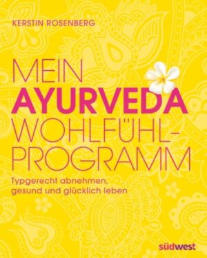 Das ayurvedische Prinzip basiert auf der Überzeugung, dass es drei unterschiedliche Konstitutionstypen gibt. Das auf den jeweiligen Konstitutionstyp abgestimmte Zusammenspiel aus Ernährung, Entspannung und Bewegung ermöglicht uns ein glückliches und gesundes Leben. Dieses praktische Arbeitsbuch enthält ein 5-Schritte-Programm für mehr Leichtigkeit und Lebensenergie durch Ayurveda. Mit diesem Programm schaffen Sie die Basis für ein glücklicheres Leben, eine erfolgreiche Gesundheitsstärkung und langfristige Gewichtsreduktion. Sie lernen die Ayurveda-Ernährungsregeln kennen und erfahren, welcher Typ Sie sind. Ein optimierter Speiseplan, Tipps für ein Entschlackungsprogramm zuhause und Anregungen für ein stressfreieres Leben helfen Ihnen dabei, das innere und äußere Wohlbefinden nachhaltig zu verbessern. Im Gespräch mit sieben renommierten Ayurveda-Experten führt Sie die Autorin in die ayurvedische Denk- und Lebensweise ein und zeigt Ihnen, wie auch Sie Ihr Leben durch Ayurveda bereichern können. Ein Ayurveda-Diät-Menüplan hilft Ihnen dabei, genussvoll und stressfrei Pfunde zu verlieren und an Ausstrahlung und Lebensenergie zu gewinnen.