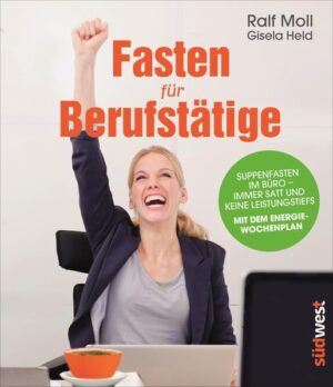 Satt und ohne Leistungstief! Fasten ist „innere Reinigung“: Die Müdigkeit ist verschwunden, die Zipperlein haben sich davongemacht, die Energie ist wieder da und die Haut strahlt! Jede einzelne Körperzelle scheint sich verjüngt zu haben. Doch oft scheint keine Zeit für eine Fastenwoche, es kommt immer etwas dazwischen, die Arbeit türmt sich und der nächste Urlaub ist schon verplant. Die Suppen-Fastenmethode von Ralf Moll ist so schonend und angenehm, dass man die Alltagspflichten in Beruf und Familie sehr gut bewältigen kann. Die Rezepte lassen sich schnell und leicht zubereiten und sorgen für eine gleichmäßige Basenzufuhr, so erlebt man durch das Fasten mit leckeren Suppen auch während der Arbeitszeit einen Energiekick. Gleichzeitig verbessern sich die Blutwerte und viele kleine Zipperleins wie Konzentrationsschwäche, Müdigkeit, Sodbrennen und Leistungsabfall verschwinden. Mit dem detaillierten Wochenplan im Buch wird das Fasten ganz einfach in den Berufsalltag integriert: Vom Muntermacher am Morgen bis zum Leberwickel am Abend, der Plan gibt genau vor, wie jeder Fastentag während der Arbeit aussehen kann. Die zusätzlichen Yoga- und Fitnessübungen sind so konzipiert, dass sie auch während der Arbeit durchgeführt werden können. Ausstattung: ca. 35 Farbfotos