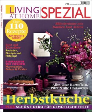 Die Themen dieser Ausgabe im Überblick: • Lust auf Klassiker. Rouladen, Eintöpfe und Hefezopf • Einmachen wie früher. Marmeladen, Gelees & Pickles • Alles über Kartoffeln, Pilze & alte Obstsorten • Blütenträume aus Dahlien und Astern •Plus: Schöne Deko für gemütliche Feste