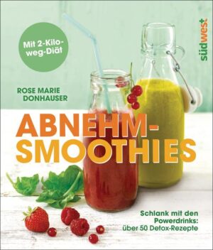 Schlank mit Smoothies Smoothies sind nicht nur im Handumdrehen gemixt, sondern auch erfrischend und sättigend. Darüber hinaus liefern Ihnen die leckeren Powerdrinks wichtige Vitamine und Mineralstoffe, dafür aber kaum Kalorien - und eignen sich deshalb ganz wunderbar für Entschlackungskuren und Diäten. Dieses Buch bietet Ihnen daher neben vielen neuen Smoothie-Rezepten auch effektive Diätprogramme: ein Detox-Wochenende und die 2-Kilo-weg-Diät. Genießen und dabei abnehmen - was will man mehr?!