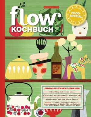 Das Flow-Kochbuch ist ein wunderbares dickes Buch, das sich nur ums Essen, Zubereiten und Genießen dreht. Voll mit Geschichten und Rezepten, aber auch neuen Einsichten und Ideen.U.a. sind Themen:• Vom Glück, achtsam zu essen•Tolle Idee: der International Restaurant Day•Foodblogger und ihre besten RezepteUnd als EXTRAS gibt es dazu: •ein Lieblingsgericht-Büchlein, •Einladungskarten, •Papier-Eis zum Basteln•eine Donut-Wimpelkette•Sticker •Poster & Papierbögen