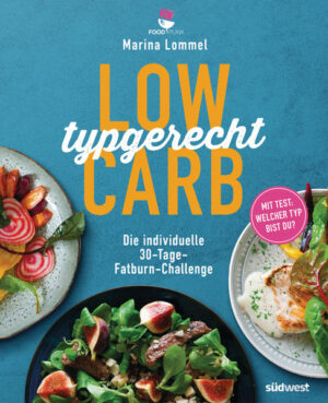 Individuell abnehmen mit Low Carb High Fat Wer einen maßgeschneiderten Abnehmturbo sucht, ist bei Low Carb richtig: Ob man 5, 10 oder mehr Kilo verlieren will, ob in 30 Tagen oder länger - all das lässt sich durch das typgerechte Ernährungsprogramm steuern. Ein Test zeigt, welcher Typ zutrifft und welche Kohlenhydratmengen erlaubt sind. Auf dem Teller befinden sich Leckereien wie Pulled Pork, Lachsburger und Bergkäse-Gnocchi sowie vegetarische und bürotaugliche Alternativen. Der individuelle Weg zum Traumbody! Ausstattung: ca. 50 Farbfotos