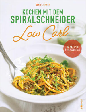 Spiralisier-Spaß für jeden Tag! Hier kommen die leichten Alternativen zu Pasta, Brot, Reis und vielen Gerichten mit schweren Kohlenhydraten: Mit dem Spiralschneider machen Sie aus Obst und Gemüse ganz einfach Nudeln, Reis oder Teig und ersetzen so die täglichen Carbs. Statt Eiernudeln gibt’s spiralisierten Rettich bei asiatischen Gerichten, aus Blumenkohlreis wird der Teig für die Pizza und aus Zucchini werden knusprige Käsechips. Die 80 Rezepte sind einfach und schnell zubereitet und schmecken richtig lecker - genießen Sie Ihre Lieblingsgerichte in einer neuen und gesünderen Form! Ausstattung: ca. 55 Farbfotos