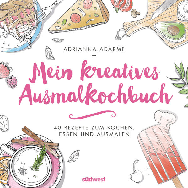 Die bunte Welt des Essens Mit diesem Kochbuch entspannt man beim Ausmalen und Genießen. Ob Avocadotoast, Rhabarberkuchen oder Donuts mit Streuseln - diese einfachen Wohlfühlrezepte sind nicht nur lecker, sondern auch farbenfroh. Die inspirierenden Ausmalmotive der Gerichte können kreativ gestaltet werden. Die Erdbeeren werden rot oder lila, die Avocados grün oder blau und der Hund Amelia bekommt pinkes Fell. So wird dieses Buch auch zum perfekten Geschenk: kunterbunt, lebendig und individuell. Ausstattung: 96 Abbildungen