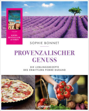 Eine Liebeserklärung an die Provence und ihre Küche Wo liegt denn eigentlich Sainte-Valérie? Diese Frage erhält Sophie Bonnet, Bestsellerautorin vieler Provence-Krimis, ebenso häufig wie die Bitte, endlich einmal ein Kochbuch zu schreiben, denn die kulinarische Welt Südfrankreichs ist auch immer fester Bestandteil ihrer Bücher. Hier kommt nun die passende kulinarische Reise durch die vielfältigen Landschaften der Provence: Jedes Kapitel korrespondiert mit einem Schauplatz der fünf Krimibände um Ermittler Pierre Durand und wird mit atmosphärischen Bildern und kleinen Anekdoten über die Region und deren kulinarischen Besonderheiten zum Hochgenuss. Mit einer Beschreibung der Spezialitäten, Informationen über landestypische Produkte und einer Auswahl an 75 köstlichen Rezepten, die einfach nachzukochen sind und für einen gelungenen Abend sorgen. Das Buch ist eine Einladung zum Entspannen, Genießen, Ausprobieren oder einfach nur zum Schmökern. Ausstattung: ca. 150 Farbfotos