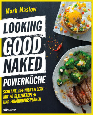 Das Kochbuch zum Fitness-Bestseller Um nackt gut auszusehen, ist die ideale Ernährung ebenso wichtig wie das richtige Training. Darum gilt die Devise: Selbst kochen macht schlank. Besonders easy geht das mit typgerechten Ernährungsplänen und 60 schnellen, eiweißreichen Rezepten von Bestseller-Autor Mark Maslow. Ob zum Frühstück, Mittag- oder Abendessen, als Snack vor oder nach dem Sport, mit viel oder wenig Zeit, zum Abnehmen oder Muskelaufbau: Das Looking Good Naked-Kochbuch bietet für jeden Typ die passende Ernährung. Ausstattung: ca. 60 Farbfotos