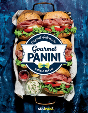 Panini - Magie zwischen zwei Brotscheiben GOURMAND AWARD 2020 ITALY in der Kategorie »Special Awards - Books« (A06) »Das Geheimnis eines Paninos ist die Qualität seiner Zutaten.« Das ist das Credo von Daniele Reponi, der sich seit mehr als 20 Jahren leidenschaftlich der Suche nach exzellenten Produkten widmet. Dank seiner Fähigkeit, die perfekte Balance zwischen Geschmack, Struktur und Textur zu schaffen, kombiniert er diese zu unwiderstehlichen »Gourmet-Panini«. Der gern auch als »König der Panini« bezeichnete Autor präsentiert in seinem Buch 70 überraschende Rezepte: Von Klassikern wie Roastbeef mit Mayonnaise über vegetarische Kreationen wie Kartoffelrösti mit Rotkohl und Senf bis hin zu süßen Köstlichkeiten, für die er beispielsweise Pfirsiche, Ricotta, Amaretti und Aceto balsamico zwischen die Hälften eines Roggenbrötchens schichtet. Und dank der praktischen Kombinationstabellen eröffnen sich allen, die das Panini-Fieber richtig gepackt hat, nahezu unendliche kreative Geschmacksvarianten. Ausstattung: ca. 120 Farbfotografien