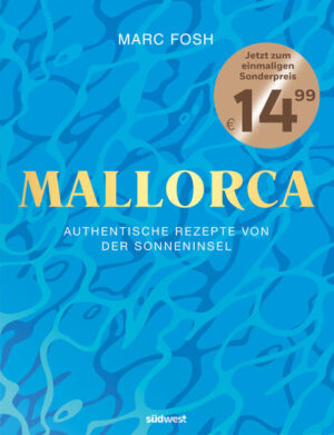 Ein kulinarischer Liebesbrief an Mallorca Mallorca steht für sonnige Buchten, angenehmes Klima, entspannte Menschen, aber vor allem auch für fantastische mediterrane Küche. Marc Fosh, Sternekoch und Inhaber des Restaurants "Fosh" in Palma de Mallorca, nimmt uns mit auf eine Reise durch die Geschmäcker und Aromen der Insel - er lässt sich von 18 typischen mediterranen Zutaten inspirieren und bietet über 100 Rezepte: für Klassiker wie den mallorquinischen Reiseintopf "Arròz brut" oder Schweinelende mit Sobrasada-Rosmarin-Kruste, aber auch Gerichte für besondere Anlässe wie Papparadelle mit Hummer oder gelbe Gazpacho mit Räucherlachs. Hilfreiche Informationen zur Herkunft sowie Saisonalität der einzelnen Zutaten, faszinierende Erzählungen über Land und Leute und atemberaubende Bilder ergänzen das Buch und ergeben zusammen einen Liebesbrief an Mallorca, das Mittelmeer und seine Küche. Ausstattung: ca. 120 Farbfotos