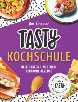 Erobere die Küche mit Tasty! Dein Küchen-Guide für die erste eigene Wohnung, deine WG oder wo auch immer du den Kochlöffel schwingst. Von der grundlegenden Küchenausrüstung, über die Einrichtung einer Speisekammer, bis hin zu überlebenswichtigen Lektionen fürs Kochen. Mit über 70 aufregenden und spaßigen Rezepten - einfach zum Nachkochen und zum nebenbei mal so richtig Angeben. Ob neue Frühstücksvariationen, Lieblingsklassiker oder Ideen zum Auftischen für Besuch - Tasty hat für jede Gelegenheit das richtige Rezept, um Schritt für Schritt deine Koch-Skills zu verbessern. Ausstattung: 125 farbige Fotos