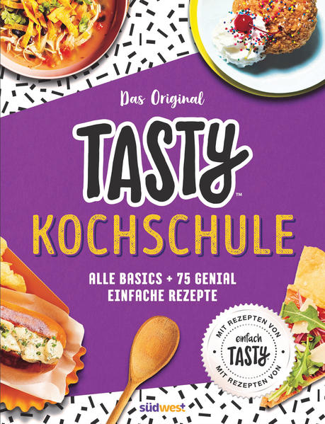 Erobere die Küche mit Tasty! Dein Küchen-Guide für die erste eigene Wohnung, deine WG oder wo auch immer du den Kochlöffel schwingst. Von der grundlegenden Küchenausrüstung, über die Einrichtung einer Speisekammer, bis hin zu überlebenswichtigen Lektionen fürs Kochen. Mit über 70 aufregenden und spaßigen Rezepten - einfach zum Nachkochen und zum nebenbei mal so richtig Angeben. Ob neue Frühstücksvariationen, Lieblingsklassiker oder Ideen zum Auftischen für Besuch - Tasty hat für jede Gelegenheit das richtige Rezept, um Schritt für Schritt deine Koch-Skills zu verbessern. Ausstattung: 125 farbige Fotos