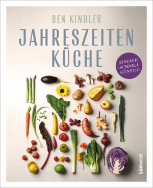 Nachhaltige Gerichte müssen nicht teuer sein Wer braucht sie nicht, die gesunden, einfachen und familientauglichen Rezepte für jeden Tag? Wenn Ben Kindler kocht, geht er auf den Markt und lässt sich von regionalem Gemüse und Obst inspirieren. Dabei achtet er in Zeiten steigender Lebensmittelpreise auch darauf, nicht das Budget zu sprengen. In seiner Jahreszeitenküche präsentiert er Rezepte, die sich auf das Wesentliche konzentrieren. Sie richten sich danach, was gerade wächst - Fleisch und Fisch sind ein Extra, wenn es etwas Besonderes sein soll. So entstehen Gerichte für zuhause, die man auch gut vorbereiten kann, wenn gerade mal Luft ist, Gerichte für jeden Geldbeutel und jede Jahreszeit und Gerichte, die alle am Tisch mögen. Klima- und budgetfreundlich: Mit günstigen Zutaten gute, nachhaltige Gerichte zaubern Über 70 gesunde Rezepte - schnell und einfach für die ganze Familie Ben Kindlers Jahreszeitenküche erreicht mit regionalen Zutaten den vollen Geschmack Ausstattung: circa 100 farbige Abbildungen