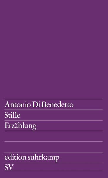 Die 1964 in Buenos Aires erschienene Erzählung El silenciero von Antonio Di Benedetto handelt von einem Mann, der besessen ist von dem Verlangen nach Stille und der schließlich, als Brandstifter verdächtigt, im Gefängnis landet. Überraschend an dieser Prosa ist der völlige Verzicht auf Episoden, die Reduktion der Schilderung auf Aussagesätze, deren hervorstehendes Merkmal der Lakonismus ist. »Vor Jahren, als in Frankreich noch kein Mensch vom nouveau roman sprach, nahm Antonio Di Benedetto mit seinen ersten Erzählungen das Programm dieser neuen Literatur vorweg.« Alfonso Sola Gonzáles