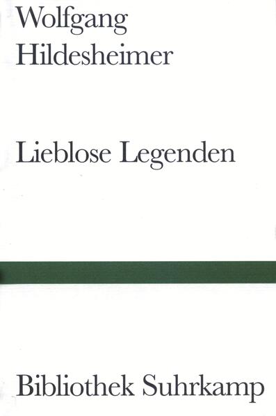 "Seit ihrem ersten Erscheinen vor zehn Jahren sind die Lieblosen Legenden fast schon legendär geworden - und vielleicht auch die Welt, auf die ihre Lieblosigkeit gemünzt war. Aber die Liebe wie ihr Gegenteil klammern sich an ihren Gegenstand: so halten Hildesheimers Geschichten das Bild einer Welt fest, die es noch verdient, mit dem verwunderten Blick des Kindes und zugleich mit dem bösen des Satirikers angesehen zu werden