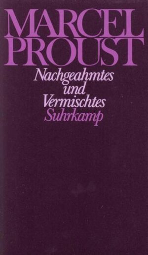 Als zweiter Band der Frankfurter Proust-Ausgabe erscheint unter dem Titel Nachgeahmtes und Vermischtes die erste vollständige deutsche Übersetzung von Pastiches et mélanges. Das 1919 erschienene Werk enthält, bis auf eine Ausnahme, Zeitungsartikel und Essays aus den Jahren 1900 bis 1908, im wesentlichen also Proust-Schriften zu Ruskin und seine Pastiches, eine in »Le Figaro« erschienene Folge von Texten im Stile Balzacs, Flauberts, Sainte-Beuves und anderen, die um einen Diamantenfälscherprozeß aus dem Jahre 1908, die Lemoine-Affäre, kreisen. Diese Folge wird hier ergänzt durch fünf Pastiches aus dem Nachlaß, erstmals veröffentlichte Übersetzungen. Mit Ausnahme einiger Studien, Rezensionen und meist pseudonym veröffentlichter Chroniken, die dem dritten Band, den Essays vorbehalten sind, sammeln somit die beiden ersten Bände der »Frankfurter Ausgabe« alle bis 1908 veröffentlichten Texte Prousts. Angesichts der Schwierigkeit, diesen Stücken zu einer anderen Sprache zu verhelfen, wurde das kommentatorische Schwergewicht auf Prousts Stilübungen zur Lemoine-Affäre gelegt. Wie im ersten Band beschäftigt sich der Kommentar weniger mit textkritischen Details und biographischen Daten als mit literarischen Bezügen und Strukturen.