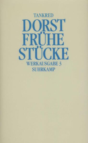 »Ich versuche, das zu schreiben - in Szenen zu schreiben -, was mich selbst beunruhigt, und ich hoffe, da ich ein Teil unserer Gesellschaft bin und in der gleichen Zeit wie andere lebe, daß das, was mich beunruhigt, verstört, fasziniert, auch andere beunruhigt oder wenigstens neugierig macht.« Tankred Dorst