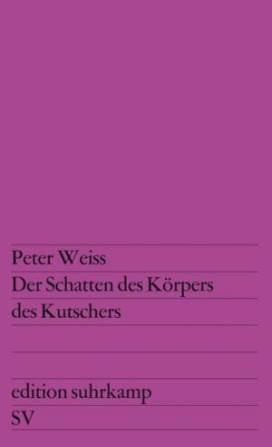 Der Mikro-Roman Der Schatten des Körpers des Kutsche wurde bei seinem Erscheinen im Jahre 1960 von der Kritik einmütig als ein ebenso originelles wie vollkommenes Kunstgebilde gerühmt. Mit diesem Buch hat die zeitgenössische deutsche Prosaliteratur eine neue Entwicklung genommen.