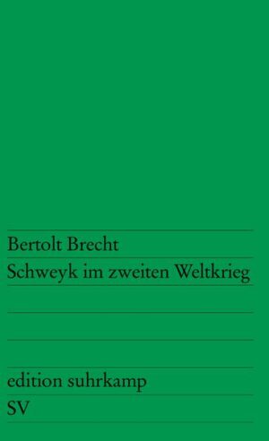 Im Schweyk sieht Brecht den »echt unpositiven Standpunkt des Volkes, das eben das einzige Positive selbst ist und daher zu nichts anderem ›positiv‹ stehen kann«. Schweyk ist »lediglich der Opportunist der winzigen Opportunitäten, die ihm geblieben sind. Er bejaht aufrichtig die bestehende Ordnung, soweit er eben ein Ordnungsprinzip bejaht, sogar das Nationale, das er nur als Unterdrückung trifft. Seine Weisheit ist umwerfend. Seine Unzerstörbarkeit macht ihn zum unerschöpflichen Objekt des Mißbrauchs und zugleich zum Nährboden der Befreiung.«