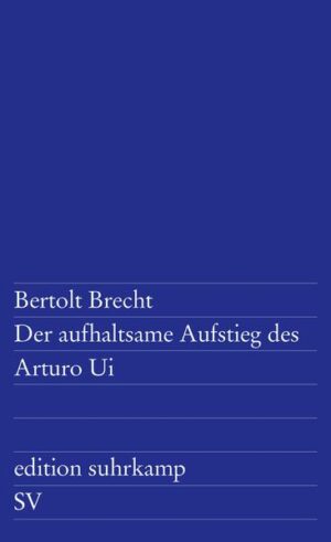 Der aufhaltsame Aufstieg des Arturo Ui zeigt den Aufstieg Hitlers zur Macht bis zum Jahre 1938. Die NS-Groß-funktionäre erscheinen als Chicagoer Gangster und reden in den glatten Jamben des deutschen klassischen Dramas. Durch die doppelte Verfremdung werden die Ereignisse jener Jahre erkennbar nicht als schicksalhaftes Verhängnis, sondern als die Konsequenz der herrschenden Verhältnisse. Indem er Hitler und seine Kumpane der Lächerlichkeit preisgibt, nimmt Brecht ihnen jenen Zug des Dämonischen, den sie für viele auch heute noch zu besitzen scheinen. Die Parabel stellt klar, daß der Faschismus kein historischer Einzelfall war: Faschismus ist die noch immer mögliche Fortsetzung der Geschäfte mit anderen Mitteln.