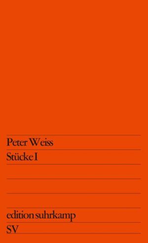 "Die zweibändige Ausgabe der Stücke von Peter Weiss belegt sowohl eine individuelle wie literarische und politische Entwicklung. Der erste Band enthält die folgenden Stücke: Der Turm (1948) Die Versicherung (1952)