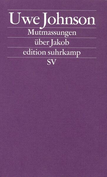 "Im Juni 1959, als die Mutmassungen über Jakob gedruckt wurden, siedelte ihr Autor aus der DDR nach West-Berlin um. Ihm war bewußt, daß dieses Buch, da es inhaltlich und in seiner Ästhetik der offiziellen Ideologie der DDR widersprach, im Osten Deutschlands nicht erscheinen konnte. Es spürt nämlich dem Tod des Eisenbahn-Dispatchers Jakob Abs nach. »Aber Jakob ist immer quer über die Gleise gegangen.« Handelt es sich um Mord, Selbstmord oder um einen Unfall? Jakob Abs war, und dies ist der Grund für die Spekulationen über ihn, im Herbst 1956 mehreren Belastungen zugleich ausgesetzt: Seine Mutter war in den Westen gegangen