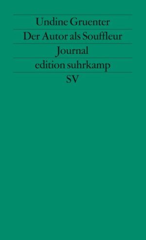 Undine Gruenter hat in ihrem Journal während der Jahre 1986 bis 1992 ihre Erzählungen und Romane begleitet. Sie hat Arbeitstagebücher geschrieben, in denen sie sich Rechenschaft ablegt: über grundsätzliche Fragen ihres Literaturverständnisses oder Probleme der bildenden Kunst. Ihre literarischen Introspektionen und Lektürenotizen präludieren das eigene Schreiben. Undine Gruenters Arbeitsjournal und Künstler-Tagebuch verbindet sich auch mit einem Alltagsjournal: das einer aus Deutschland stammenden, aber seit Jahren in Paris lebenden Autorin, die diese Hauptstadt für sich historisch und literarisch erkundet. Der Autor als Souffleur verspricht keine nur dem Tag gehörenden und seine Abläufe detailliert begleitenden intim-diskreten Blicke. Aber trotz aller notwendigerweise Fragment bleibenden Form, die einem Journal eignet, auch für Undine Gruenters Aufzeichnungen über die Jahre gilt, was Elias Canetti den seinen voranstellte: »Das Unsichere, vielleicht das Flüchtige, hat durch sein Fehlendes Bestand.«