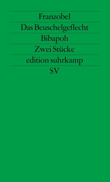 Theater ist das Letzte, meint Franzobel in Anlehnung an Thomas Bernhard. Für den Sinn- und Sprachspieler aber kein Hindernis, sich auf die Gattung einzulassen und für die Wiener Festwochen 1996 zwei Stücke zu schreiben. Das Beuschelgeflecht: Schon der Titel riecht nach Österreich und seinen unverdauten Komplexen. Anstelle stereotyper Beschimpfungen nähert sich das Stück der Tausendjahrfeier mit fulminantem Rhythmus und viel Humor. Die Gesellschaftssatire thematisiert nicht nur das Land der Knödel- und Mehlspeisentiger, sondern auch das »Beziehungs- und Problemgulasch« menschlicher Existenz. Bibapoh dagegen ist die Überarbeitung eines Librettos einer Mozart-Oper und steht somit zwinkernd in der Tradition des Wiener Volksstücks. Unter der Oberfläche einer märchenhaften Handlung macht Franzobel komische wie hintersinnige Beobachtungen zu Treue, Selbst- und Fremdbestimmung. Ein bemerkenswerter Versuch, die verkitschte Tradition wieder nutzbar zu machen.