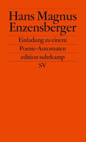 Durchaus mit systematischer Gründlichkeit geht H. M. E. vor, legt die allgemeinen, mathematischen Grundlagen dar, betrachtet historische, linguistische, literarische und medientheoretische Gesichtspunkte, macht sich über die Grenzen seines Programms keine Illusionen und gibt einen Ausblick auf vielleicht perfektere Versionen, für die er Programmierern schon einmal sachdienliche Hinweise gibt.