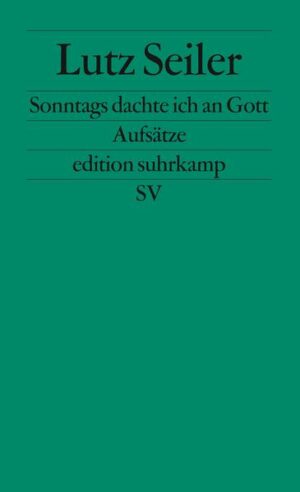 In seinen Aufsätzen geht es Lutz Seiler um die Voraussetzungen der Schreibarbeit, um »den alles umfassenden und nicht paraphrasierbaren Zusammenhang von Text und Leben in der Existenz des Autors«. In Heimaten erzählt Seiler von seiner Herkunft aus einem ostthüringischen Dorf und deren Aufscheinen im Gedicht: Herkunftsgeschichte als Poetologie (und umgekehrt). Und wie nebenbei hebt er einen ebenso schillernden wie problematisch gewordenen Begriff im Plural auf. Oder er blättert erneut in seinem »Wörterbuch des diffusen Daseins«, angelegt, um die »Substanzen des Schreibens« quasi lexikologisch zu bestimmen. Bei der Fahndung nach den Entstehungsumständen des Gedichts ist Seiler unterwegs im heutigen Los Angeles