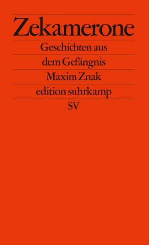 In einer auf Zellengröße geschrumpften Welt gewinnt jedes Detail an Bedeutung: die Kakerlake, die ihren Job macht, die Mausefalle, mit der sich die Zeit totschlagen lässt, die seltsamen Rhythmen des kollektiven Schnarchens, wie sie der Schlaflose wahrnimmt. Maxim Znak, ein brillanter Jurist und prominentes Mitglied der belarussischen Oppositionsbewegung, wurde im Herbst 2020 verhaftet und im September 2021 zu zehn Jahren Gefängnis verurteilt. In seinem Zekamerone (von »zek«, dem russischen Akronym für Häftling), das er im ersten Jahr seiner Haft schrieb, erweist er sich als begabter Schriftsteller - pointiert, ironisch und mit erstaunlichem Humor erzählt er in einhundert »mini stories« von seinem neuen Alltag. Seine Geschichten legen Zeugnis ab von Widerstand und Selbstbehauptung, vom leisen und lauten Verrücktwerden. Maxim Znak, Jg, 1982, prominentes Mitglied der belarussischen Oppositionsbewegung und Anwalt von Maria Kalesnikava, sitzt seit dem 9. September 2020 in einem Minsker Gefängnis. Sein »Zekamerone« (von zek, dem russischen Akronym für Häftling), eine Sammlung von einhundert mini stories, hat er während des ersten Jahres in Haft in ein Notizbuch notiert, das nach draußen gelangte.