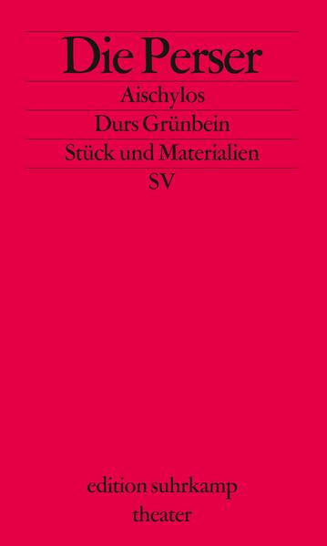 Aischylos, geboren 525 v.d.Z. in Eleusis (Attika), starb 456 in Gela (Sizilien). Mitbegründer der griechischen Tragödie. Seine Dramen sind die ältesten überlieferten der europäischen Literatur. Von den 80-90 Stücken, die er schrieb, haben sich ganze sieben erhalten, darunter Die Perser (472), das einzige antike Drama mit historischem Hintergrund.