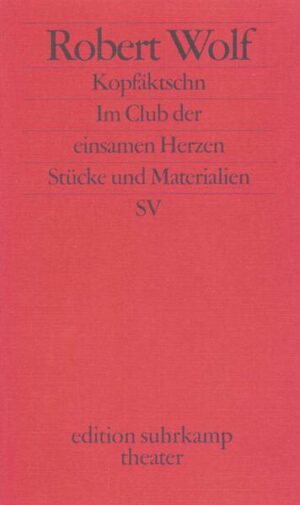 Kopfäktschn: Der Wissenschaftler Carlsson hat zur Rettung der Menschen vor dem Verlust der Sprache einen Kopf vom Rest des Körpers getrennt und versucht nun, ihn zu psychosozialisieren. Was aber sagt der Kopf dazu? Im Club der einsamen Herzen: Eine Frau erlebt die Nacht vor ihrer Hinrichtung in einem Club der einsamen Herzen. Ein Barkeeper und eine Schauspielerin sind ihr letztes Geleit. Ein wenig wünschen darf sie sich noch und ein wenig ausleben.