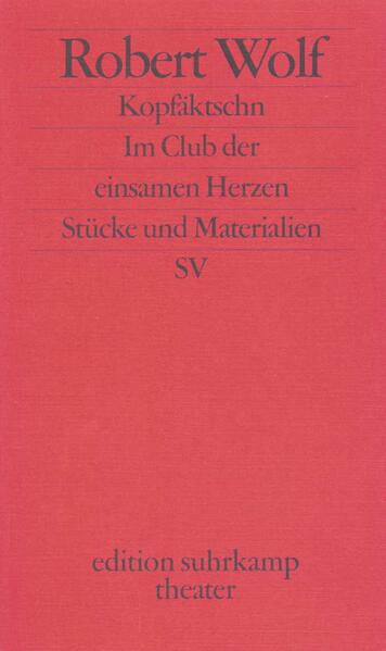 Kopfäktschn: Der Wissenschaftler Carlsson hat zur Rettung der Menschen vor dem Verlust der Sprache einen Kopf vom Rest des Körpers getrennt und versucht nun, ihn zu psychosozialisieren. Was aber sagt der Kopf dazu? Im Club der einsamen Herzen: Eine Frau erlebt die Nacht vor ihrer Hinrichtung in einem Club der einsamen Herzen. Ein Barkeeper und eine Schauspielerin sind ihr letztes Geleit. Ein wenig wünschen darf sie sich noch und ein wenig ausleben.