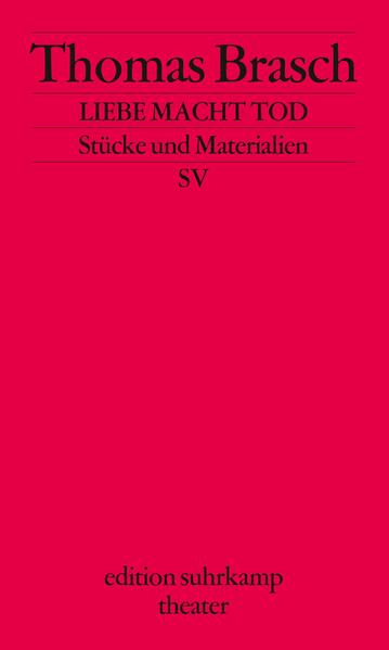 LIEBE MACHT TOD heißt das Stück, das Thomas Brasch nach Shakespeares Romeo und Julia geschrieben hat. Den Titel verleiht es diesem Buch mit aktuellen und älteren Stücken von Thomas Brasch und verweist darüber hinaus auf die Leitmotive seines dramatischen Schaffens. Der Band versammelt das dramatische Poem Falada, den Theatertext Ruzante, das in Basel von Katharina Thalbach erstaufgeführte Kotzebue-Stück Stiefel muß sterben, das Drama Die Trachinierinnen des Sophokles und das Opernliberetto Der Sprung. Eingerahmt werden die Stücke durch die Texte Vorspiel. Auf dem Theater und Nachspiel. Im Himmel.