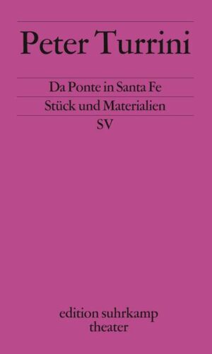 Mozarts Don Giovanni im Wilden Westen: Die Oper von Santa Fe ist ein umgebauter Saloon und der Operndirektor der ehemalige Saloonbesitzer. Es ist an alles gedacht: Gogo-Girls stehen zur Auflockerung des Bühnengeschehens, leichte Mädchen zum Amüsement der Ehrengäste bereit. Und wenn die Aufführung einem Zuschauer trotzdem nicht gefallen sollte, dann wird er eben umgelegt. Peter Turrinis Stück Da Ponte in Santa Fe spielt im Foyer der Oper. Lorenzo da Ponte hat sich dort eingeschlichen, denn er will endlich publik machen, was ihm seit so langer Zeit an Unrecht geschieht: Ihm, dem Librettisten, nicht Mozart, gebühre der ganze Ruhm. Er muß auf die Bühne, um das dem unwissenden Publikum zu sagen. Doch er hat Pech, immer wieder wird er davon abgehalten. Der Kampf des Künstlers um seine Anerkennung. Der Kampf des Künstlers mit seinen Gegenspielern. Der Kampf des Künstlers um seine Existenz: Der Wilde Westen ist überall ...