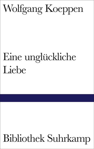 Die „unglückliche Liebe“, der dieser Roman seinen Titel verdankt, resultiert aus der leidenschaftlichen, quälerischen Beziehung eines jungen Mannes zu einer Schauspielerin und Kabarettistin. Friedrich liebt Sibylle. Aber seine Liebe wird nicht so erwidert wie von ihm erhofft. Er reist ihr nach, tut alles, um von ihr erhört zu werden, doch vergeblich: Der versäumte erste Kuß vollzieht sich später bei der Trennung in Venedig: „Sie wußten, daß sich nichts geändert hatte und daß die Wand aus dünnstem Glas, durchsichtig wie die Luft und vielleicht noch schärfer die Erscheinung des anderen wiedergebend, zwischen ihnen bestehen blieb.“ Entsagend finden sich Friedrich und Sibylle mit jener „Wand“ ab, die sie zwischen sich sehen: „Es war dies eine Grenze, die sie nun respektierten.“ So ist Eine unglückliche Liebe letztlich ein Buch der Resignation, eine Buch der hoffnungslosen Vereinsamung des Individuums, der tragischen Vereinzelung des Menschen. Eine unglückliche Liebe ist Wolfgang Koeppens erster Roman, 1934 erschienen. Er fand bei der literarischen Kritik in Deutschland wie im Ausland größte Beachtung, er galt als ein Versprechen und als ein Zeichen gegen die Zeit, in deren Wirren er dann auch unterging. Wolfgang Koeppen hat das Versprechen in den fünfziger Jahren eingelöst, er zählt zu den besten Vertretern deutscher Prosa des 20. Jahrhunderts.