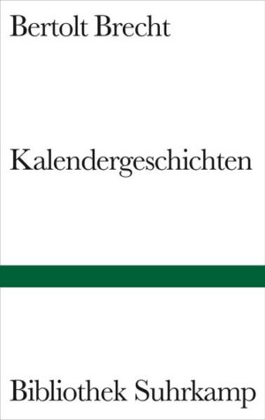 »Wir haben ein Volk vor Augen, das Geschichte macht, das die Welt und sich selbst verändert. Wir haben ein kämpfendes Volk vor Augen und also einen kämpferischen Begriff volkstümlich«, schrieb Bertolt Brecht 1938. Dies zur Volkstümlichkeit der Kalendergeschichten aus eigener Produktion, die Brecht kurz nach dem Zweiten Weltkrieg zu einem Lesebuch zusammenstellt. Der Band gehört 1949 - neben dem neunten Heft der Versuche (mit Mutter Courage und ihre Kinder), dem Antigonemodell 1948 und dem Dreigroschenroman - zu den ersten Ausgaben, mit denen sich Brecht nach den Jahren des Exils in den verschiedenen Besatzungszonen Deutschlands als Stückeschreiber und Regisseur und mit den Kalendergeschichten als Erzähler und Lyriker vorstellt - für die junge Generation zum ersten Mal. Brechts Sammlung besteht aus acht Erzählungen und acht erzählerischen Gedichten, die im Wechsel angeordnet sind. 39 »Geschichten vom Herrn Keuner« bilden die siebzehnte und letzte »Kalendergeschichte«. Erfolg Herr K. sah eine Schauspielerin vorbeigehen und sagte: »Sie ist schön.« Sein Begleiter sagte: »Sie hat neulich Erfolg gehabt, weil sie schön ist.« Herr K. ärgerte sich und sagte: »Sie ist schön, weil sie Erfolg gehabt hat.«