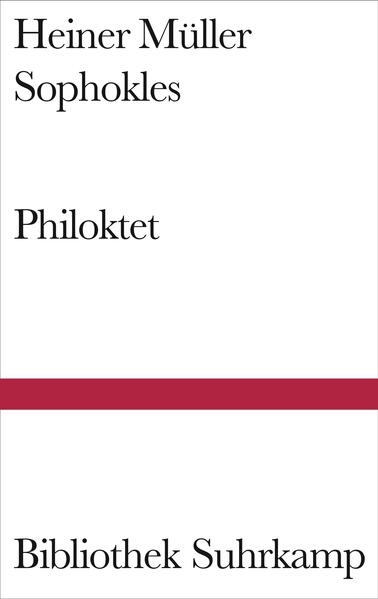 Philoktet, geschrieben 1958/1964 und uraufgeführt 1968 am Münchner Residenztheater, ist eines der bekanntesten und wichtigsten Stücke des Autors. Diese Ausgabe gestattet den Vergleich mit der ›Vorlage‹, auf die Heiner Müller (1929-1995) antwortete: Sophokles' Philoktet, uraufgeführt 409 vor Christus in Athen. »Die griechische wie die deutsche Version des tragischen Lebens von Philoktet zeigen deutlich, daß die Sprache der Partner des Todes ist. Man hört ihn als ein dunkles musikalisches Branden im Epos, aus dem das Ensemble der großen griechischen Tragödien hervorgeht. Man hört ihn auch, nicht nur in seinem Philoktet, im Ensemble der Stücke von Müller. Wenn es sich nicht um eine Komödie handelt, ist das Theater ein Akt des Tötens - wie der Stierkampf. Das Instrument, das Werkzeug dieser Tötung ist das Wort. Diese Macht zeigt sich nirgends so radikal, so klinisch wie in diesen beiden Werken.« Etel Adnan