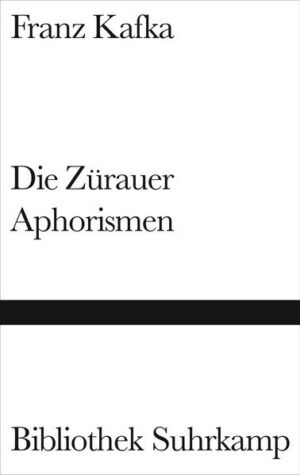 Acht Monate, vom September 1917 bis zum April 1918, verbrachte Kafka im böhmischen Zürau im Haus seiner Schwester Ottla. Später schreibt er über diese Zeit: »Denke auch daran, daß vielleicht die beste Zeit Deines Lebens von der Du eigentlich noch zu niemandem richtig gesprochen hast, vor etwa 2 Jahren jene 8 Monate auf einem Dorf gewesen sind, wo Du mit allem abgeschlossen zu haben glaubtest, Dich nur auf das Zweifellose in Dir beschränktest, frei warst, ohne Briefe, ohne die 5jährige Postverbindung mit Berlin, im Schutz Deiner Krankheit und dabei gar nicht viel an Dir verändern sondern nur die alten engen Umrisse Deines Wesens fester nachziehen mußtest …« In dieser ›besten Zeit seines Lebens‹ entstanden die, selbst in Kafkas Werk, einzigartigen Aphorismen.