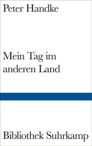 In der Gegend gilt er als Besessener, »besessen nicht allein von einem, sondern von mehreren, vielen, gar unzähligen Dämonen«. Tags geht er, der eigentlich Obstgärtner ist, durch den Ort. Leise redet er in Zungen in einer nichtexistierenden Sprache, erschreckt die Dorfbewohner mit Beschimpfungen und Schmähreden, mit Orakelsprüchen. Nur die Schwester hält zu ihm, die Eltern leben schon lang nicht mehr. Sie beobachtet, wie er anderen Lebewesen, Tieren zuspricht, und will nicht wahrhaben, dass er wie aus der Kehle eines Engels singt. Sie folgt ihm, auch an den See »mit dem anderen Land an dem Ufer gegenüber« - dort blickt ihn ein Mann an, wie er »noch keinmal von einem Menschen angeblickt worden war«, und da fahren die Dämonen aus ihm heraus. So macht er sich, »nach einem freilich langgezogenen Abschied, auf den Weg hinüber ins andere Land«. Peter Handke erzählt von Dämonen, die ihren Schrecken verlieren im Blick desjenigen, der sagt: »Da bist du mir ja wieder, mein Freund!« Im Moment, in dem der Besessene so ist, wie er da war. Er erzählt von einer poetischen Verwandlung, einer Befreiung, die neben den Harmonien das »unausrottbar Widerständige« bewahrt