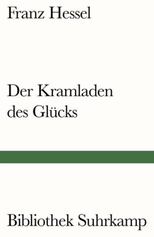 1913 schrieb Franz Hessel, dreiunddreißig Jahre alt, diesen frühesten seiner drei Romane. Gleich vielen ersten Romanen ist er in hohem Maße Autobiographie. Der Protagonist Gustav Behrendt erfährt nach einer wunderbaren, an »Glück« reichenden Kindheit, durch die ihn die Mutter wie durch einen Garten Eden geleitet, sehr bald welche Lebensumstände ihn von den Gefährten entfernen: er ist Jude, er ist Sohn aus vermögendem Hause, er muß um den Platz an der Sonne nicht kämpfen. In München entwickelt sich aus dem Nicht-Dazugehörenden ein Träumer und subtiler Beobachter. Einem solchen liegt die Welt offen: sie ist ihm ein Kramladen mit einem riesigen Assortiment an Glück, dessen Augenkauf ihm genügt.