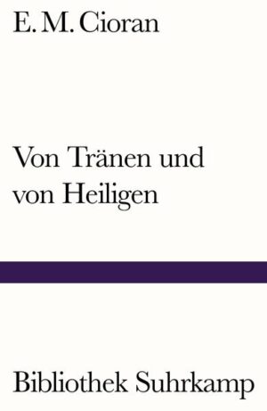 »Von Tränen und von Heiligen«, 1937 auf rumänisch geschrieben, erschien 1987 in einer französischen Übertragung, die Cioran selbst so eingehend überarbeitet hat, daß aus ihr gleichsam ein Originaltext geworden ist. Der balkanisch exzessive Polemiker-Dichter wird fünfzig Jahre später vom französisch strengen Stilisten gebändigt, der junge, von einer religiösen Krise aufgewühlte Cioran wird vom Experten des ironischen Durchblicks, vom geschundenen Sezierer in die Schranken gewiesen, aber keineswegs neutralisiert.