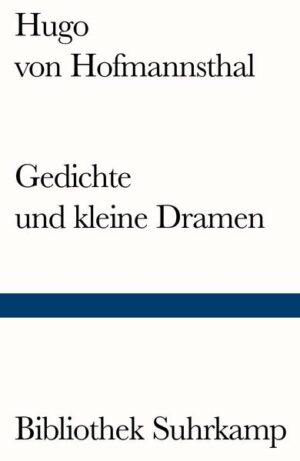 Hofmannsthals Gedichte und kleine Dramen sind in dieser Zusammenstellung zum ersten Male 1911 bei der Insel in Leipzig erschienen. Lange Zeit haben gerade sie den eigentlichen Ruhm des Dichters ausgemacht. Hofmannsthal zeigt sich in ihnen proteisch wandelbar und legt doch gleichzeitig in seinem Frühwerk den Keim zu fast allem, was er in den 30 Jahren danach noch geschrieben hat.