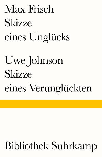 In seinem »Tagebuch 1966-1971« hat Max Frisch Fragmente einer Erzählung unter dem Titel »Skizze eines Unglücks« veröffentlicht: Der Arzt Viktor fährt mit seiner Geliebten Marlies, Romanistin, in die Provence. Es kommt zu einem Unfall, bei dem die Frau stirbt. Nie wieder ist Viktor später in einen Unfall verwickelt, aber der Rest seines Lebens ist bestimmt von seinen Schuldgefühlen gegenüber der Toten. Uwe Johnsons »Antwort«, sein Beitrag zur Festschrift anläßlich des siebzigsten Geburtstags von Max Frisch, trägt den Titel »Skizze eines Verunglückten«: Bei dem Verunglückten handelt es sich um den Schriftsteller J. Hinterhand (1906-1975), der seine Frau umbringt, weil sie ihn angeblich jahrelang betrogen hat. Dafür verbringt er acht Jahre im Gefängnis. Nach seiner Entlassung 1957 hat er für sich »eine eigene Todesstrafe gefunden, abzuleisten durch Ableben«.