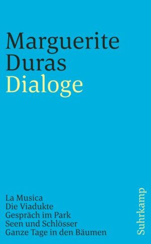 »Ihre Dialoge haben die träge Gefährlichkeit eines Krokodils«, schrieb ein Kritiker der Frankfurter Allgemeinen Zeitung zu der Prosa der Marguerite Duras. Das trifft auch ihre Theaterstücke. In fast jedem Stück reduziert sich die »Handlung« auf zwei Partner: die beiden jungen Leute, die sich im Gespräch im Park treffen, sich suchen, ein Verständnis möglich erscheinen lassen, wieder auseinandergehen