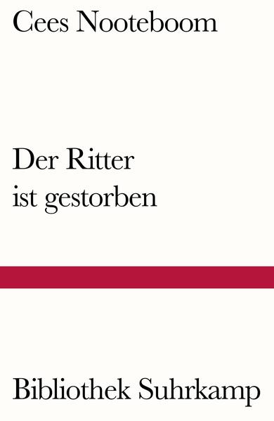 »Sein zerstörtes Leben. Welch ein Unterfangen: ich gedenke des Lebens meines Freundes, des Schriftstellers. Hier, neben mir, auf diesem Tisch liegen seine Papiere, Notizen in einem unvorstellbaren Durcheinander, halbfertige Gedichte, Tagebücher, Buchfragmente. Und ich habe ihn gekannt, das macht es auch nicht leichter.« Ein Schriftsteller reist auf eine Insel in spanischen Gewässern, wo er ein Buch zu Ende bringen will, an dem sein Freund bis unmittelbar vor seinem Tod gearbeitet hat. Doch rasch gerät er, der sich unter den Freunden des Freundes bewegt, als sei er schon lange da, in den Bann des Verstorbenen. »Zu Recht werden die Werke von Cees Nooteboom verglichen mit denen von Nabokov, Calvino und Borges … Mit Der Ritter ist gestorben untermauert Nooteboom seinen Ruf.« The New York Times Book Review