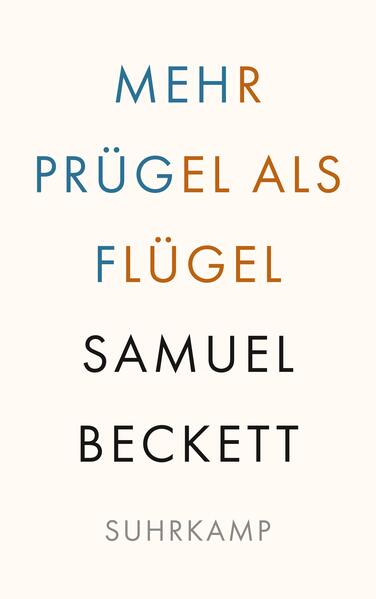 Mehr Prügel als Flügel ist Becketts erster, 1934 veröffentlichter Prosaband. Im Zentrum dieses »Romans in Erzählungen« steht Belacqua, ein Student in Dublin, der sich den Freuden der Melancholie und des Müßiggangs hingibt. Nicht verwunderlich: denn Belacqua trägt den Namen einer Figur aus Dantes Purgatorio, die für ihr Faulenzerleben im Fegefeuer zu büßen hat. Die Strahlkraft des Dante’schen Vorgängers reicht weit in Becketts Œuvre: Belacqua war bereits die Hauptfigur von seinem ersten Roman Traum von mehr bis minder schönen Frauen (1932), für den Beckett zu Lebzeiten keinen Verleger finden konnte und aus dem die zehn Erzählungen Mehr Prügel als Flügel entstanden. In der Erzählung Echos Knochen (1933) muss der verstorbene Belacqua einen ganz eigenen Weg der Läuterung durchwandern - und auch damit war seine Reise nicht beendet: Nicht zuletzt erhält er in Murphy (1938) und Molloy (1951) einen Auftritt.